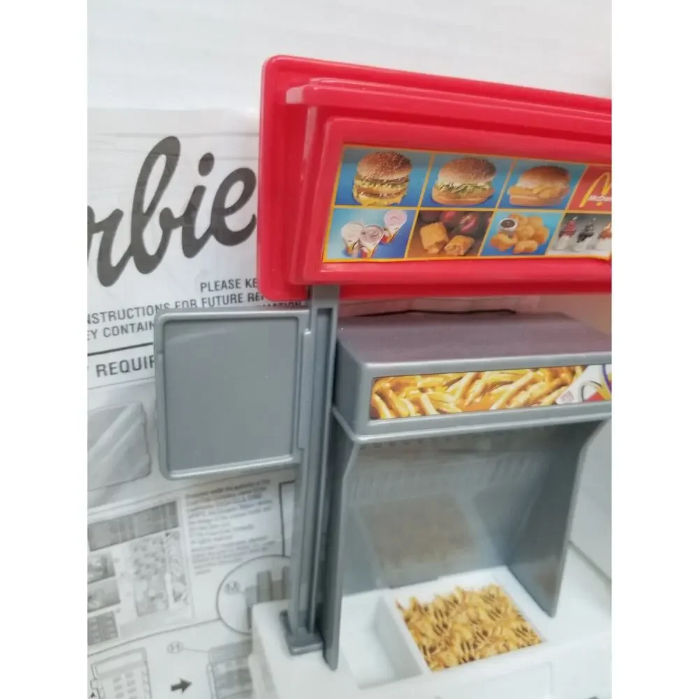 Vintage Mattel Barbie McDonald's Fun Time Restaurant Playset Incomplete 2001
